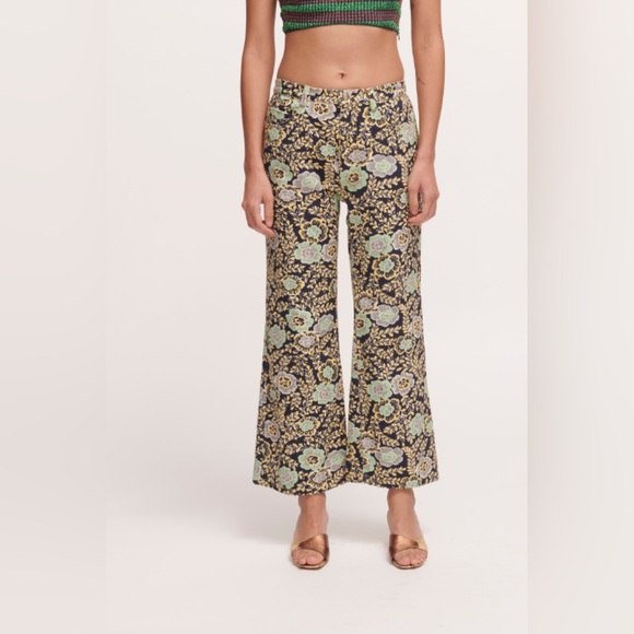 Rachel Comey Bolada Pants Size 10 Color Blue Yellow - Picture 1 of 8